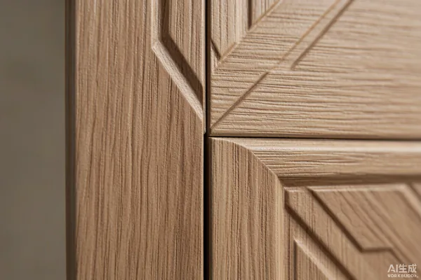 3D geometric textured PVC wall panel in commercial lobby