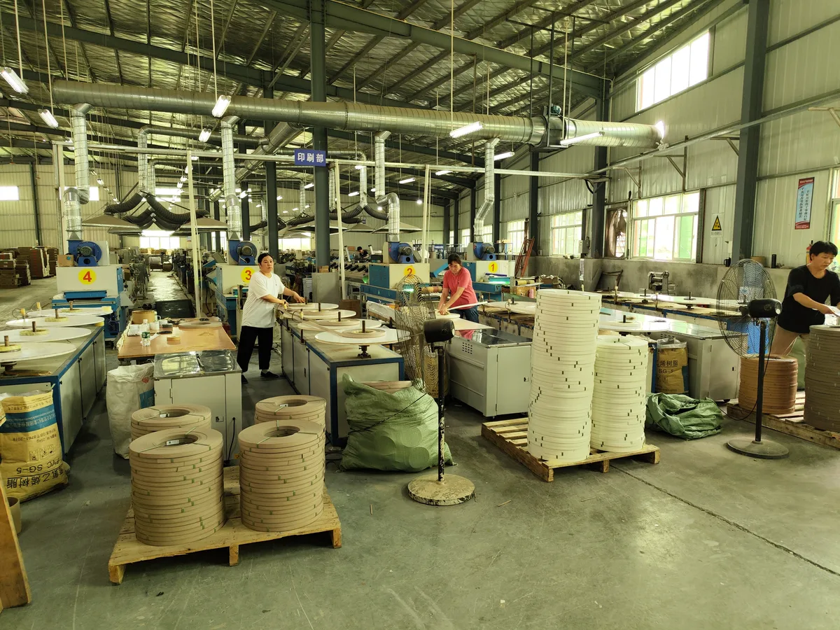 Packing workshop preparing branded cartons for shipment