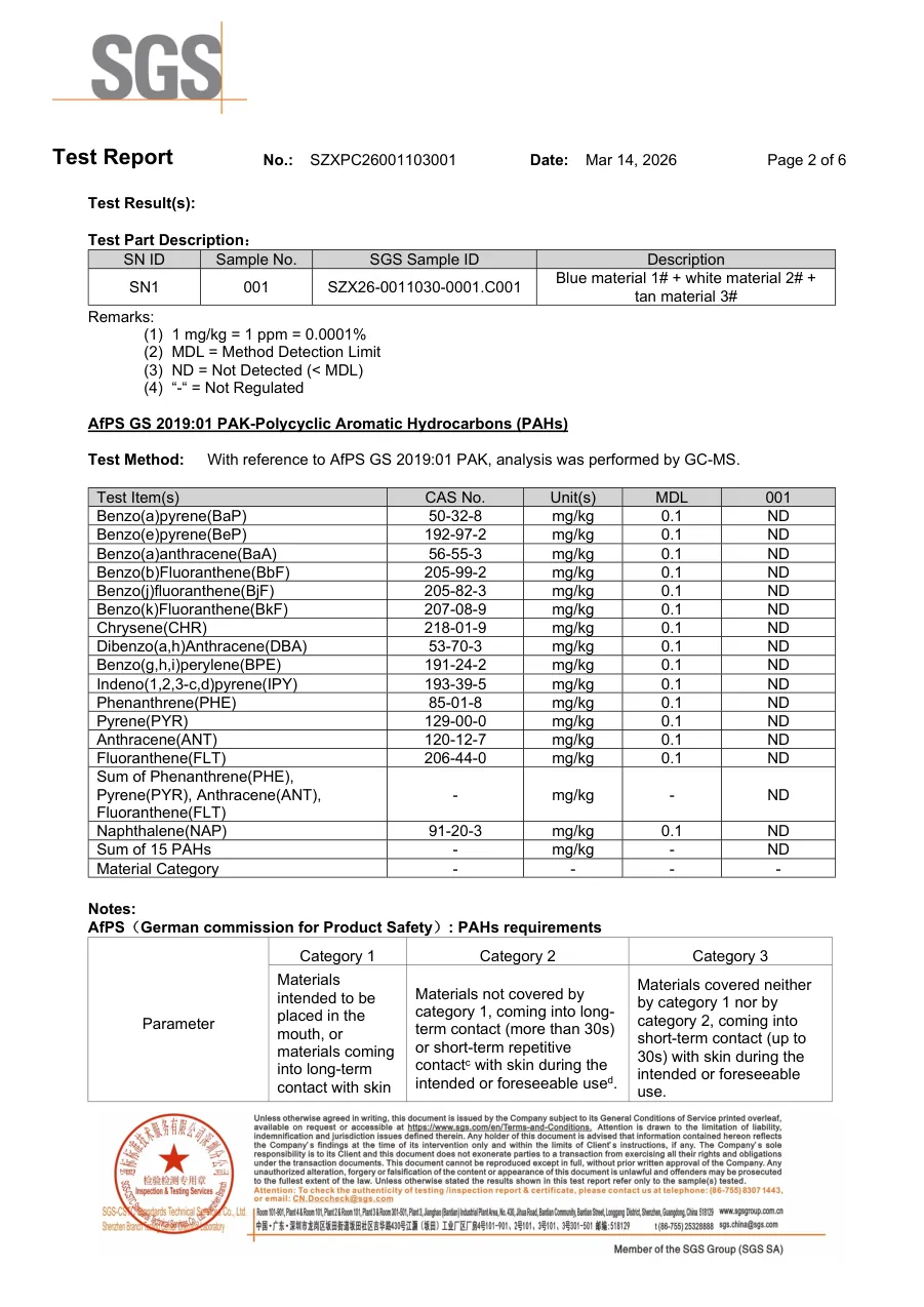 PAHs 2026年检测报告第2页