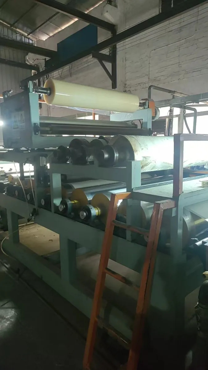 Calender machine processing PVC decorative film rolls