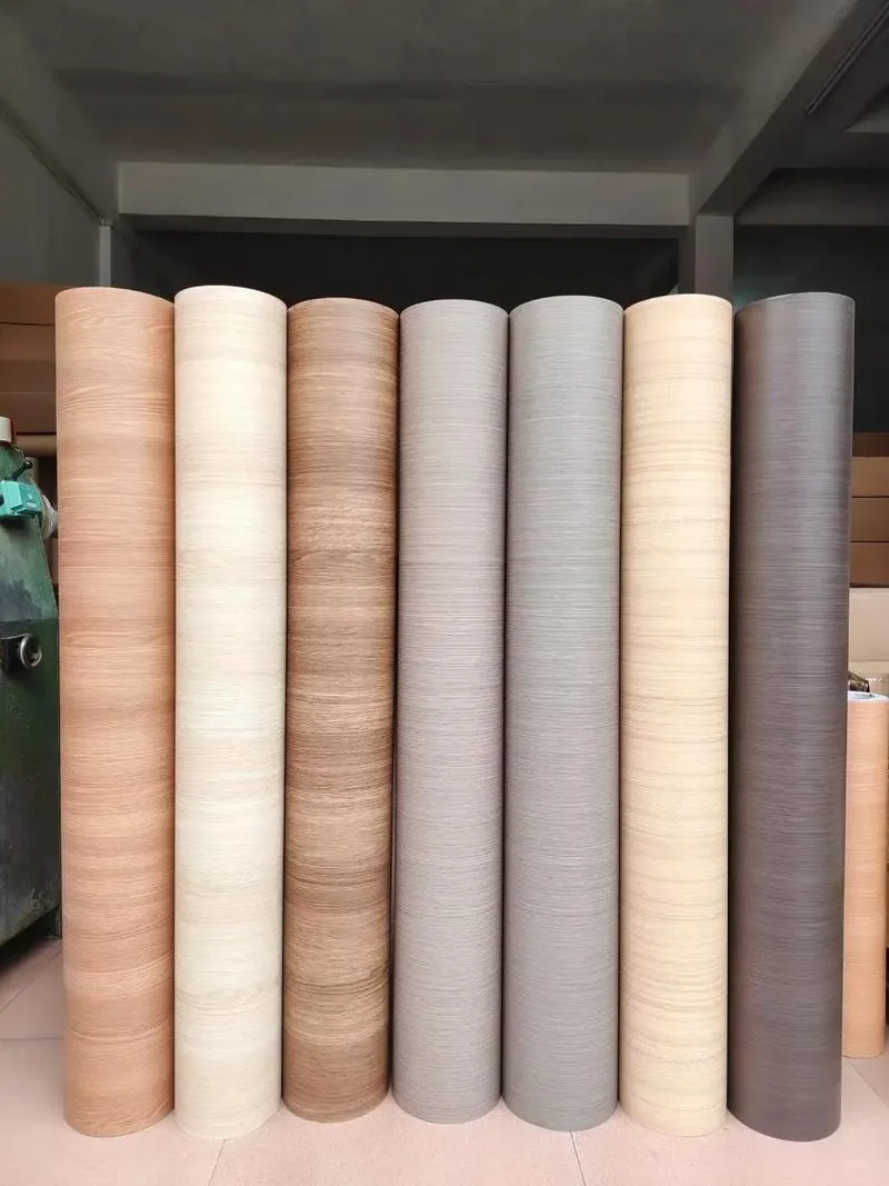 Decorative PVC film — wood grain, marble, metallic finishes