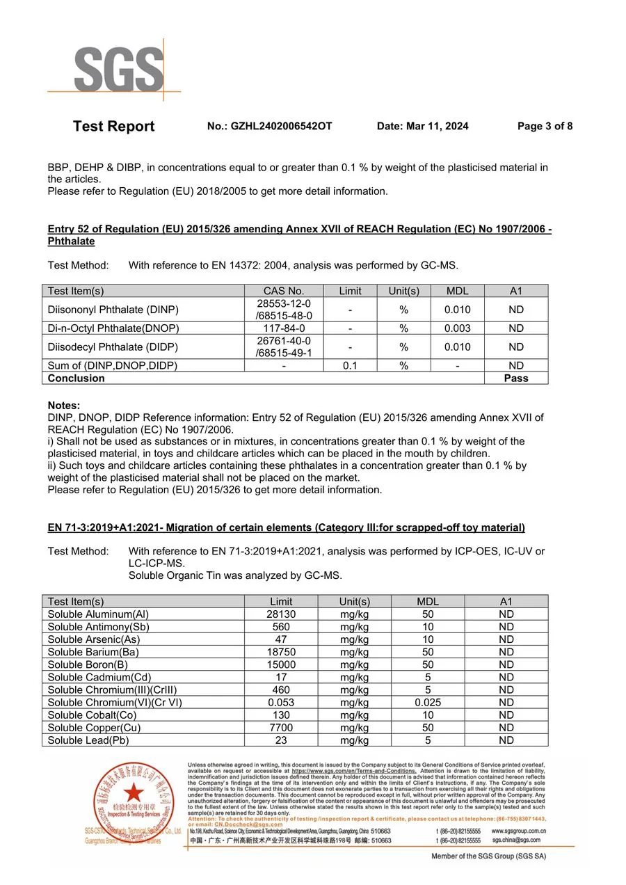 SGS report page 3